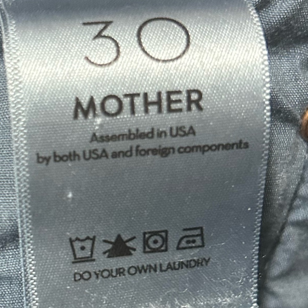 Mother The Mid Rise Rider Ankle Jeans in Karaoke in Kyoto Size 30 Dark Wash - Picture 7 of 10
